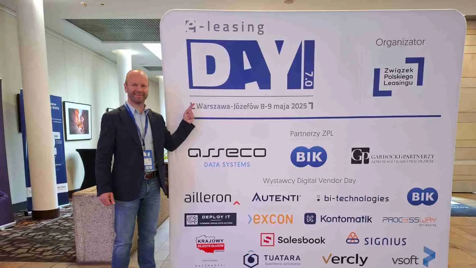 Frank Rogge beim Besuch des e-Leasing Days in Warschau
