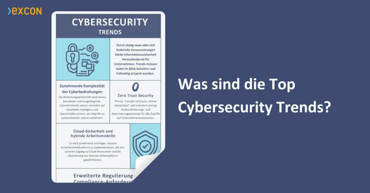 Cybersecurity Trends Infografik im Überblick